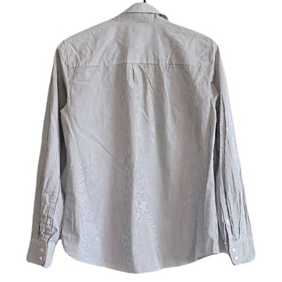 J.Crew Boys Dark Blue Striped Button Down - Size 6 - Picture 2 of 6